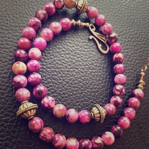 Healing crystal necklace